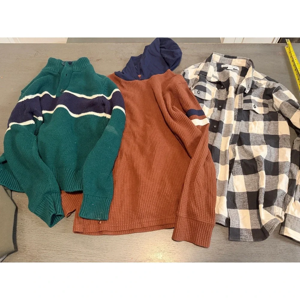 Boys Clothing Lot 8pc Size XL 14/16 Old Navy Childrens Place Flannel Joggers